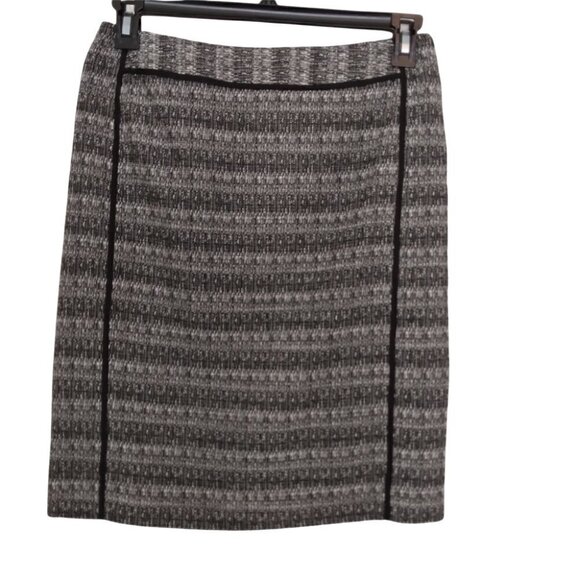 Liz Claiborne | Black White Tweed Textured Pencil Skirt | Size 6 - Picture 1 of 5